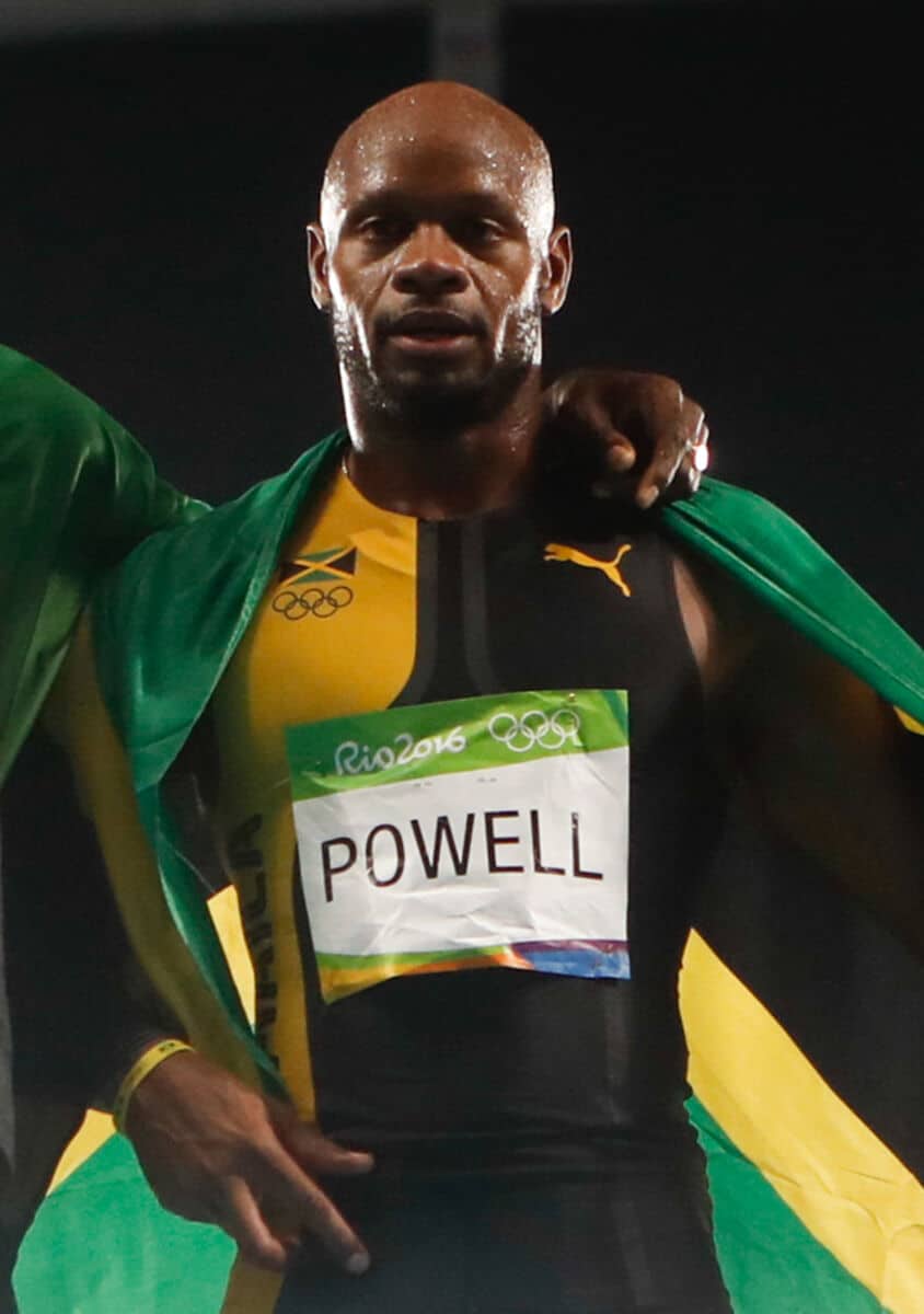 Asafa Powell net worth in Olympians category